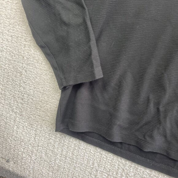 Calvin Klein Men’s Sz M Black Half Zip Lightweight Stretch Sweater Pullover Read - Picture 6 of 16